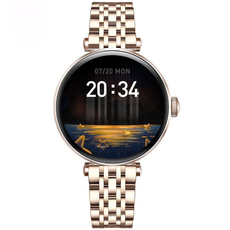 Smartwatch Gravity Rose Gold Black 2 Straps Gt26-6 vue 4