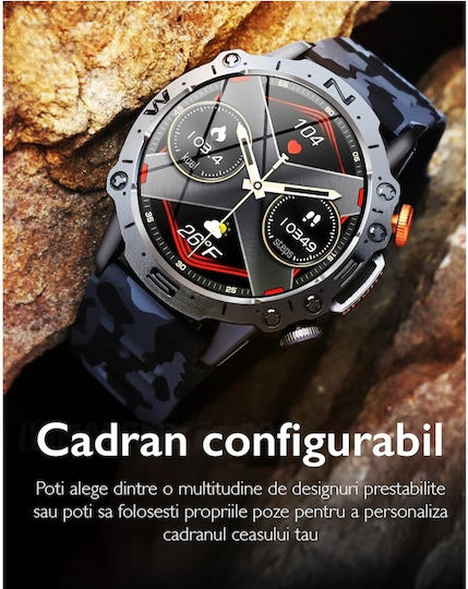 Zeblaze 49mm Smartwatch with Heart Rate Monitor (Black) view 3