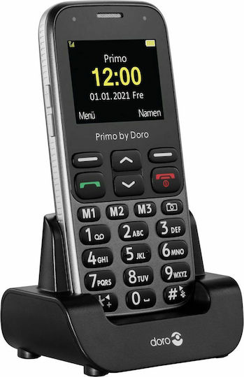 Doro Primo 218 Single SIM Mobile with Buttons Graphite view 1
