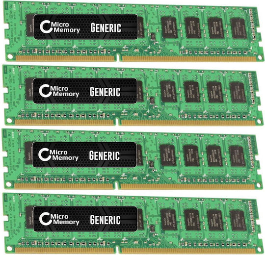 CoreParts 32GB DDR3 RAM with 4 Modules (4x8GB) and 1600 Speed for Desktop (MMH3818/32GB)