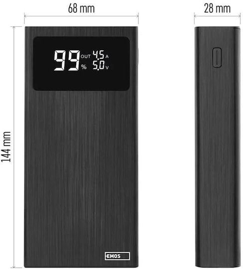 Emos B0532B Power Bank 20000mAh 22.5W Black view 4