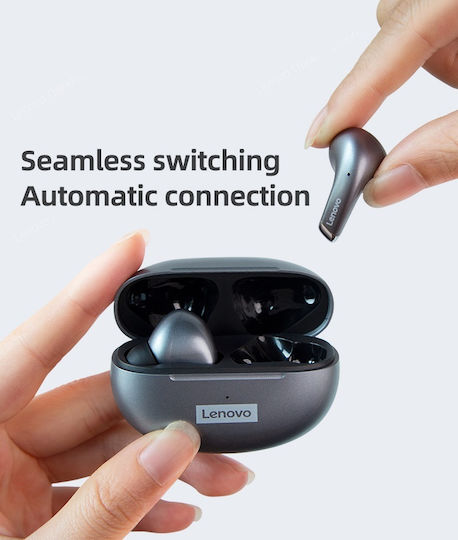 Lenovo LP5 In-ear Bluetooth Handsfree Earphones with Charging Case Black view 7