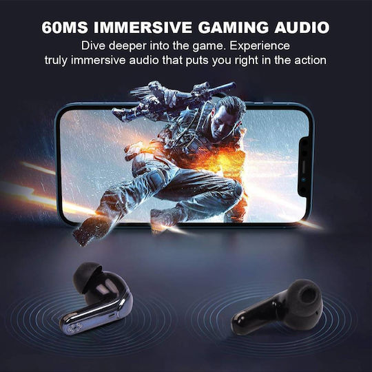 Sonic Gear Dual Mode In-ear Bluetooth Handsfree Earphones with Sweat Resistance and Charging Case Gold view 6