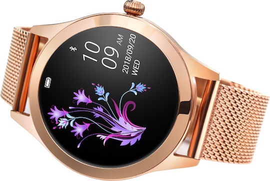 KW10 Smartwatch with Heart Rate Monitor (Rose Gold) view 2