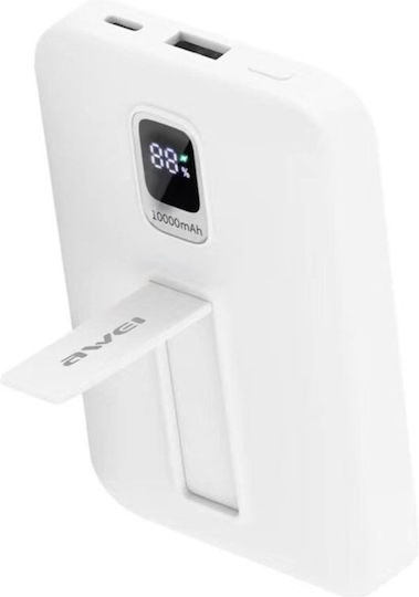 Awei P185K Power Bank 10000mAh with USB-A Port Power Delivery White vue 3