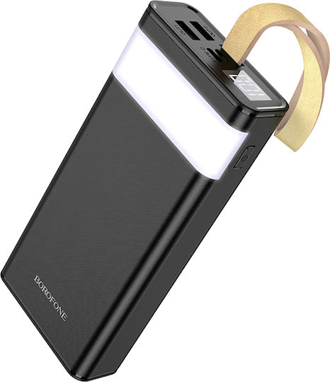 Borofone BJ18 Coolmy Power Bank 20000mAh with 2 USB-A Ports Black