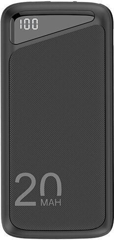 Optonica Power Bank 20000mAh with 2 USB-A Ports and USB-C Port Black