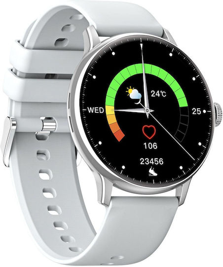 CY500 Smartwatch with Heart Rate Monitor (Silver) vista 3