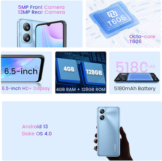 BlackView A52 Pro Dual SIM (6GB/128GB) Ice Blue view 5