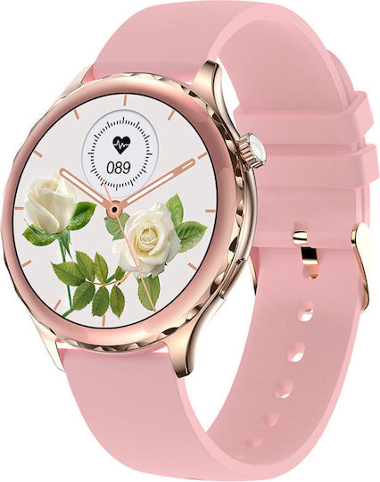 Rubicon SR048B 44mm Smartwatch with Heart Rate Monitor (Rose Gold) view 2