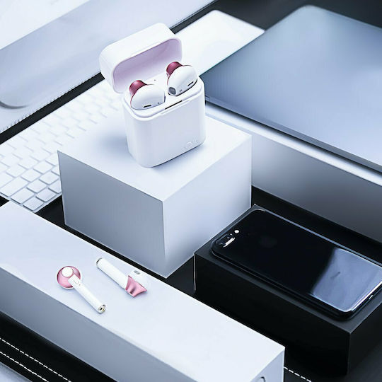 TWS EP003 Earbud Bluetooth Handsfree Earphones with Charging Case White view 5