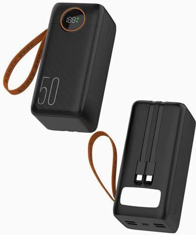 Power Bank 50000mAh 22.5W with 3 USB-A Ports Black view 2