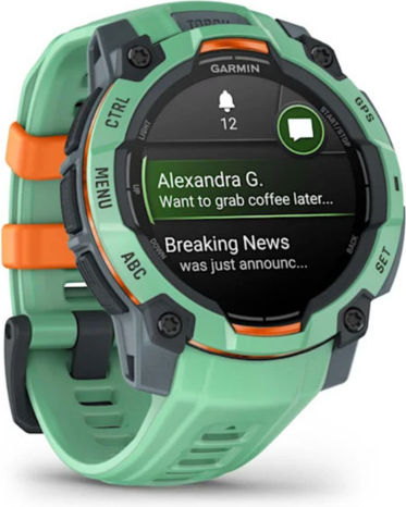 Garmin Instinct 3 AMOLED Aluminium 45mm Waterproof Smartwatch with Heart Rate Monitor (Neo Tropic with Neo Tropic Band) view 3