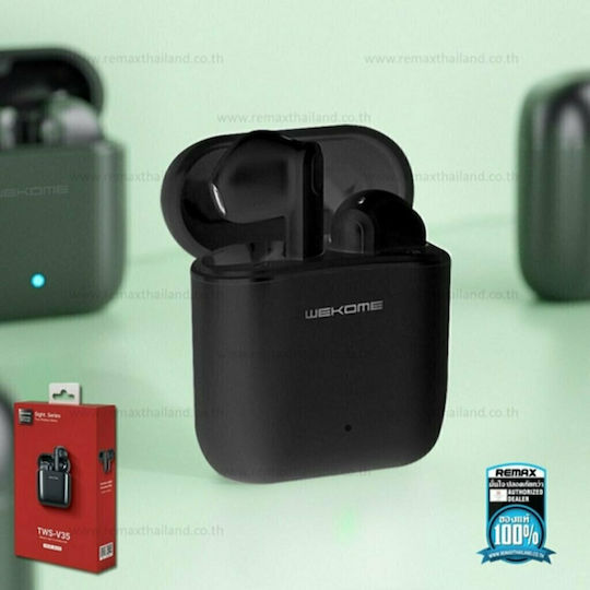 WK TWS-V35 Earbud Bluetooth Handsfree Earphones with Charging Case Black view 2