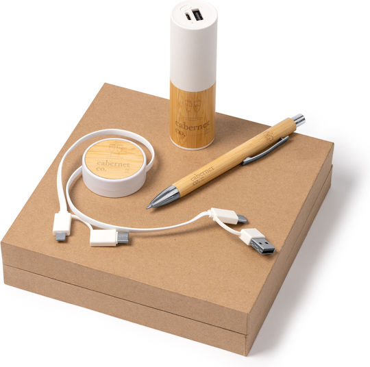 FARGON Power Bank 4500mAh with USB-A Port White view 3