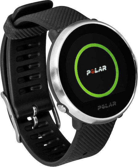 Polar Ignite Stainless Steel 43mm Waterproof Smartwatch with Heart Rate Monitor (Black) vue 4