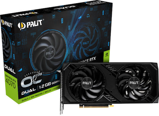 Palit GeForce RTX 4070 12GB GDDR6 Dual OC Graphics Card view 5