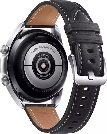 Samsung Galaxy Watch3 Stainless Steel 41mm Waterproof with Heart Rate Monitor (Mystic Silver) view 7
