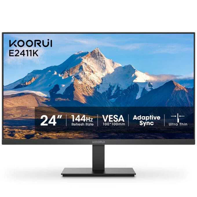 Koorui E2411K IPS HDR Gaming Monitor 24" FHD 1920x1080 144Hz with Response Time 5ms GTG view 1