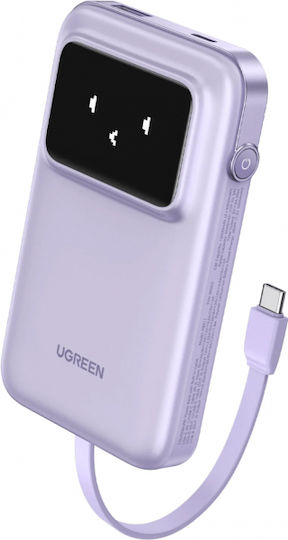 Ugreen Uno Power Bank 10000mAh 30W with USB-A Port and USB-C Port Power Delivery Purple view 2