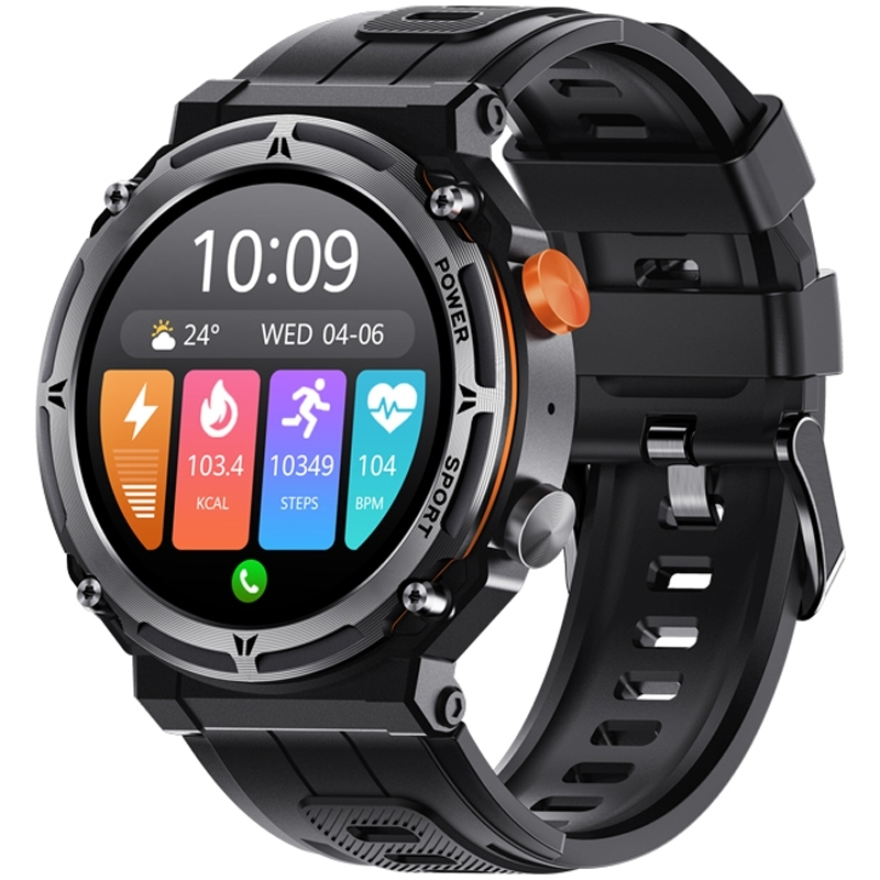 Veltori VT130-1 Smartwatch with Heart Rate Monitor Black