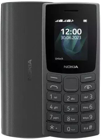 Nokia 105 4G (2023) Dual SIM (125MB/125MB) Mobile with Buttons (English Menu) Charcoal vue 5