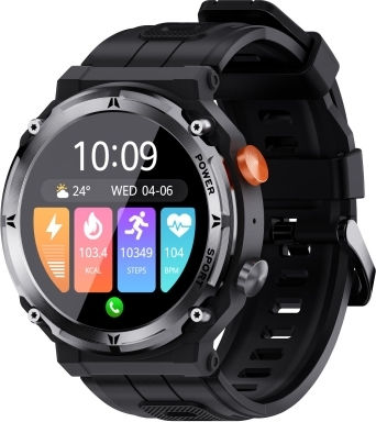 C21pro 1.39 Inch Color Screen Smart Watch Support Heart Rate Blood Pressure Blood Oxygen Monitoring Silver