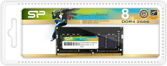 Silicon Power DDR4 with Module 1x8GB and Speed 2666 for Laptop SP008GBSFU266X02 view 4