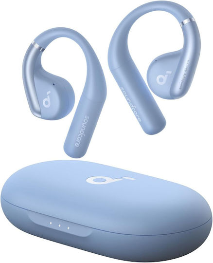 Soundcore by Anker AeroFit Open Ear Bluetooth Handsfree Earphones with Sweat Resistance and Charging Case Cozy Blue