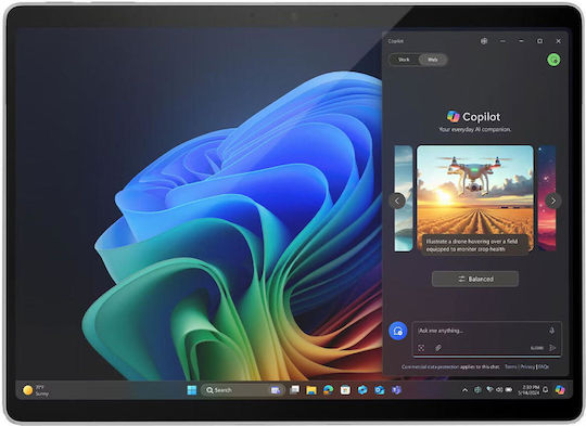 Microsoft Surface Pro Copilot+ PC (11th Edition) 13" Tablet (16GB/256GB/Snapdragon X Plus/Windows 11 Home) Platinum view 3