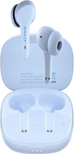 Havit TW959 In-ear Bluetooth Handsfree Earphones with Charging Case Blue view 1