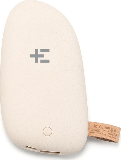 Terra Nation Pureva Medium Power Bank 5200mAh with USB-A Port Beige