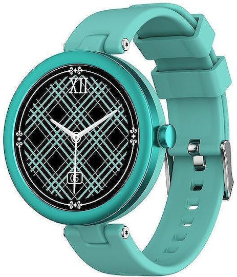 Nubi DG Venus 46mm Smartwatch with Heart Rate Monitor (Turquoise)