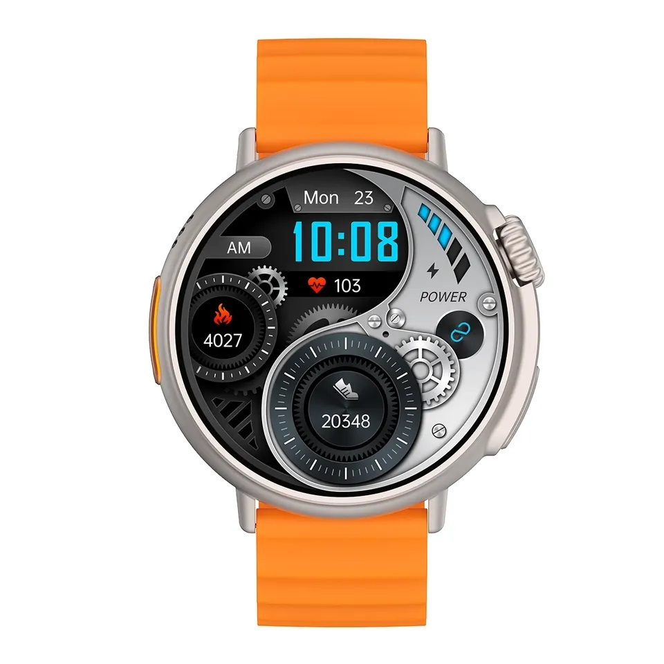 Aluminium Smartwatch with Heart Rate Monitor (Orange) view 3