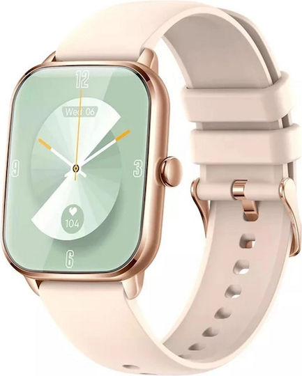 Lexus Collection Smartwatch Fitness Bracelet Idealstore 3d Touch Screen Bluetooth Calls Messages Heart Rate Sleep Monitoring Multi-sport Speaker-microphone Barometer Ip67 Alarm Android-ios Long Battery Pink Edition view 1