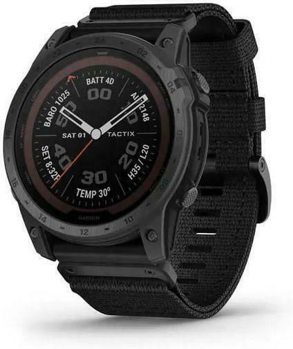 Garmin Tactix 7 Pro Titanium Waterproof Smartwatch with Heart Rate Monitor (Black Nylon Band) vue 2