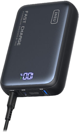 Iniu P63-P1 Power Bank 25000mAh 100W with USB-A Port and 2 USB-C Ports Black view 2