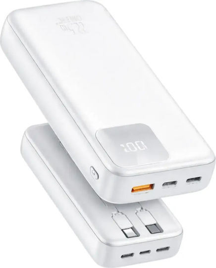Cmik CM-638 Power Bank 20000mAh 22.5W with USB-A Port and USB-C Port White
