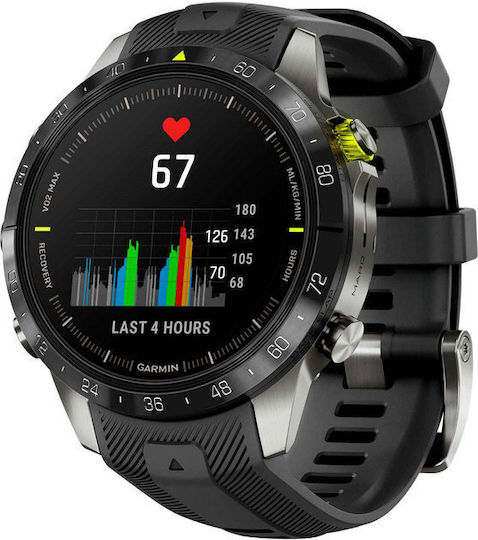 Garmin MARQ Athlete (Gen 2) Titanium 46mm Waterproof Smartwatch with Heart Rate Monitor (Black) view 2