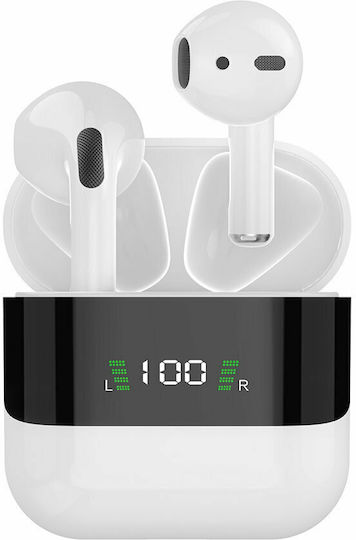 Dudao U15S In-ear Bluetooth Handsfree Earphones with Charging Case White view 1