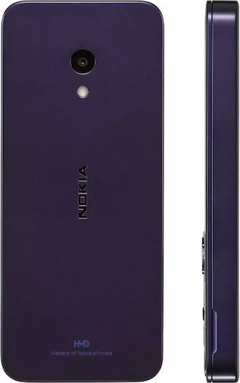 Nokia 235 4G (2024) Dual SIM Mobile with Buttons Purple view 6