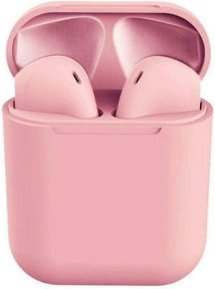 Inpods i12 TWS In-ear Bluetooth Handsfree Earphones with Charging Case Pink
