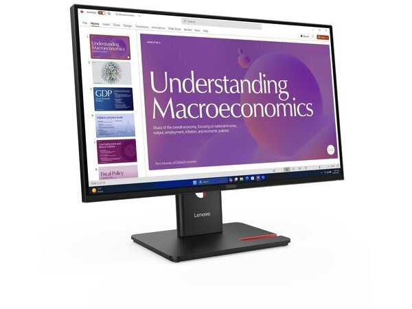 Lenovo ThinkVision T24D-40 IPS Monitor 23.8" FHD 1920x1080 with Response Time 4ms GTG view 2