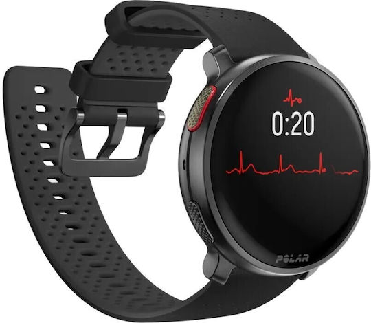 Polar Vantage V3 Aluminium 47mm Waterproof Smartwatch with Heart Rate Monitor (S/L Black Rubber Strap) view 5