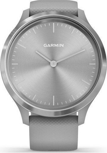 Garmin Vivomove 3 Stainless Steel 44mm Waterproof Smartwatch with Heart Rate Monitor (Powder Gray / Silver) view 2