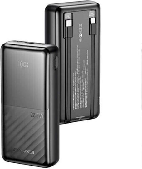 Awei Power Bank 20000mAh Black view 2