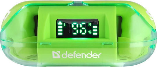 Defender NS 916 In-ear Bluetooth Handsfree Earphones with Charging Case Green view 7