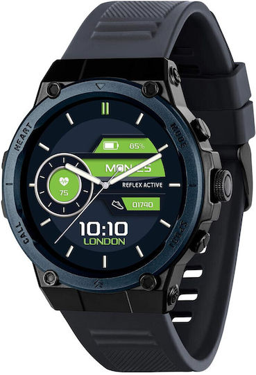 Reflex Active Series 39 Smartwatch with Heart Rate Monitor (Black)