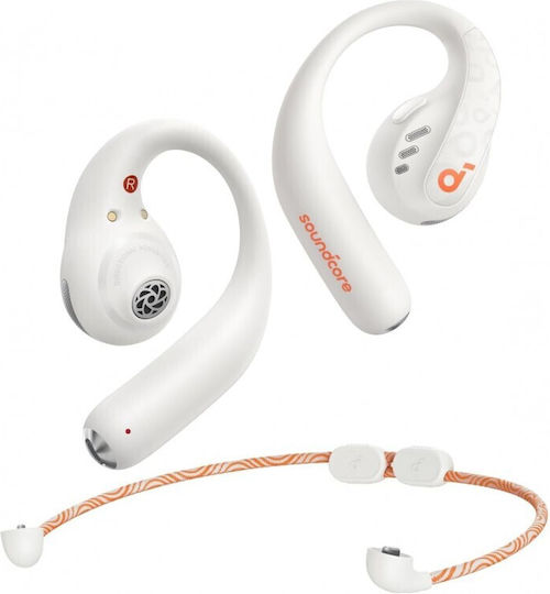 Soundcore by Anker AeroFit Pro Open Ear Bluetooth Handsfree Earphones with Sweat Resistance and Charging Case White