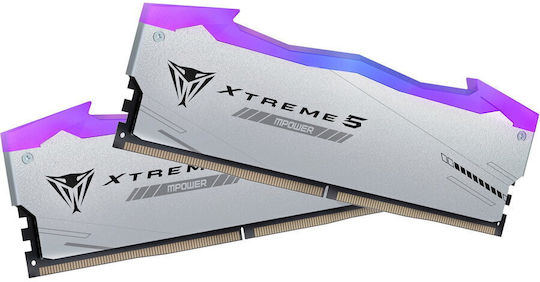 Patriot Viper Xtreme 5 MPower RGB DDR5 32GB Memory RAM with 2x16GB Modules and Speed 6400 for Desktop view 2